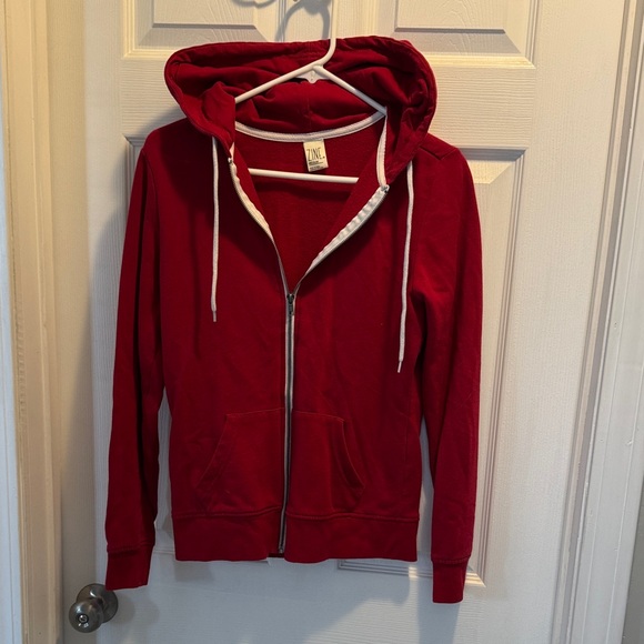 Zine Clothing Tops - Zine Clothing Red Zip-Up Hoodie